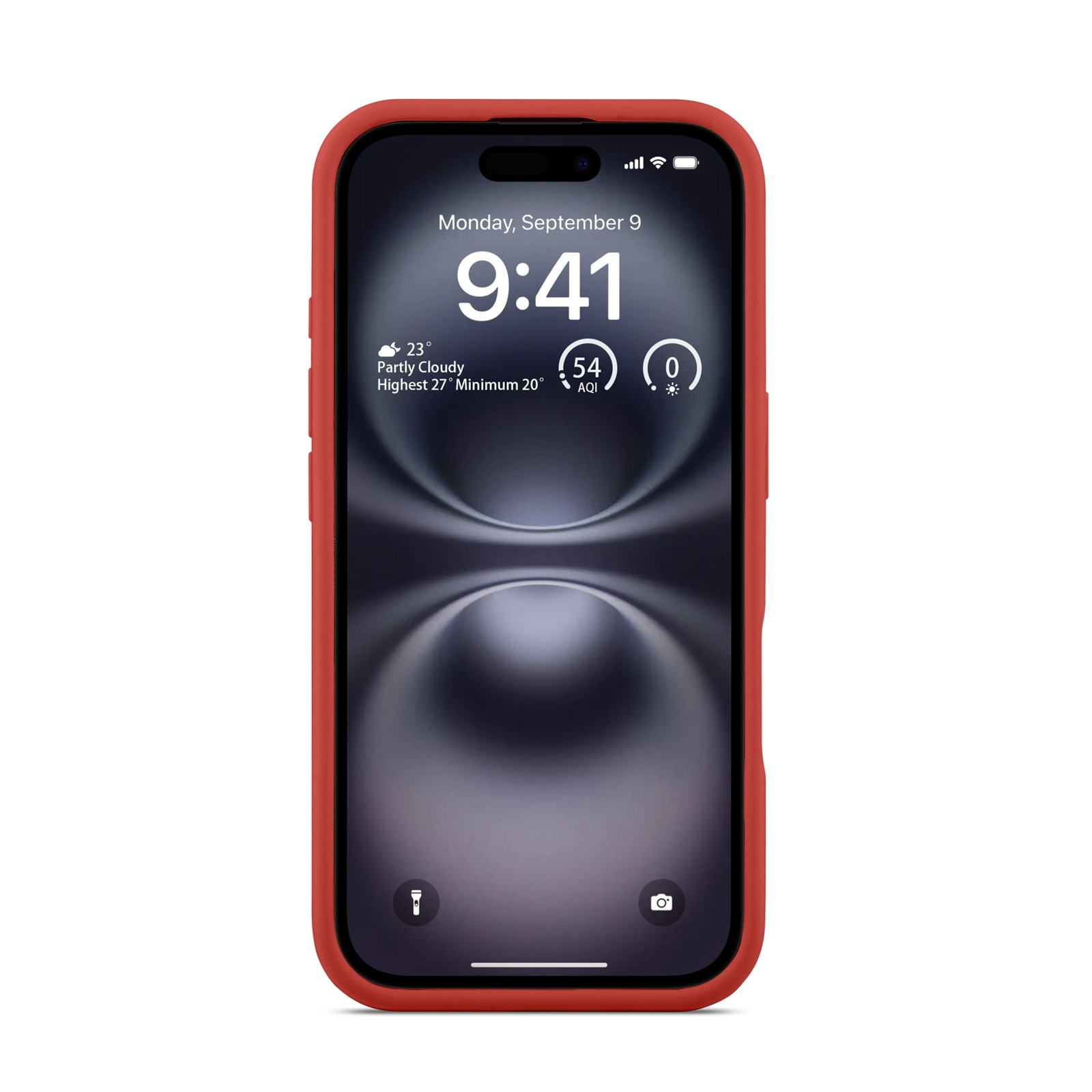 iPhone 16 Magnetic Silicone Case Lava Red