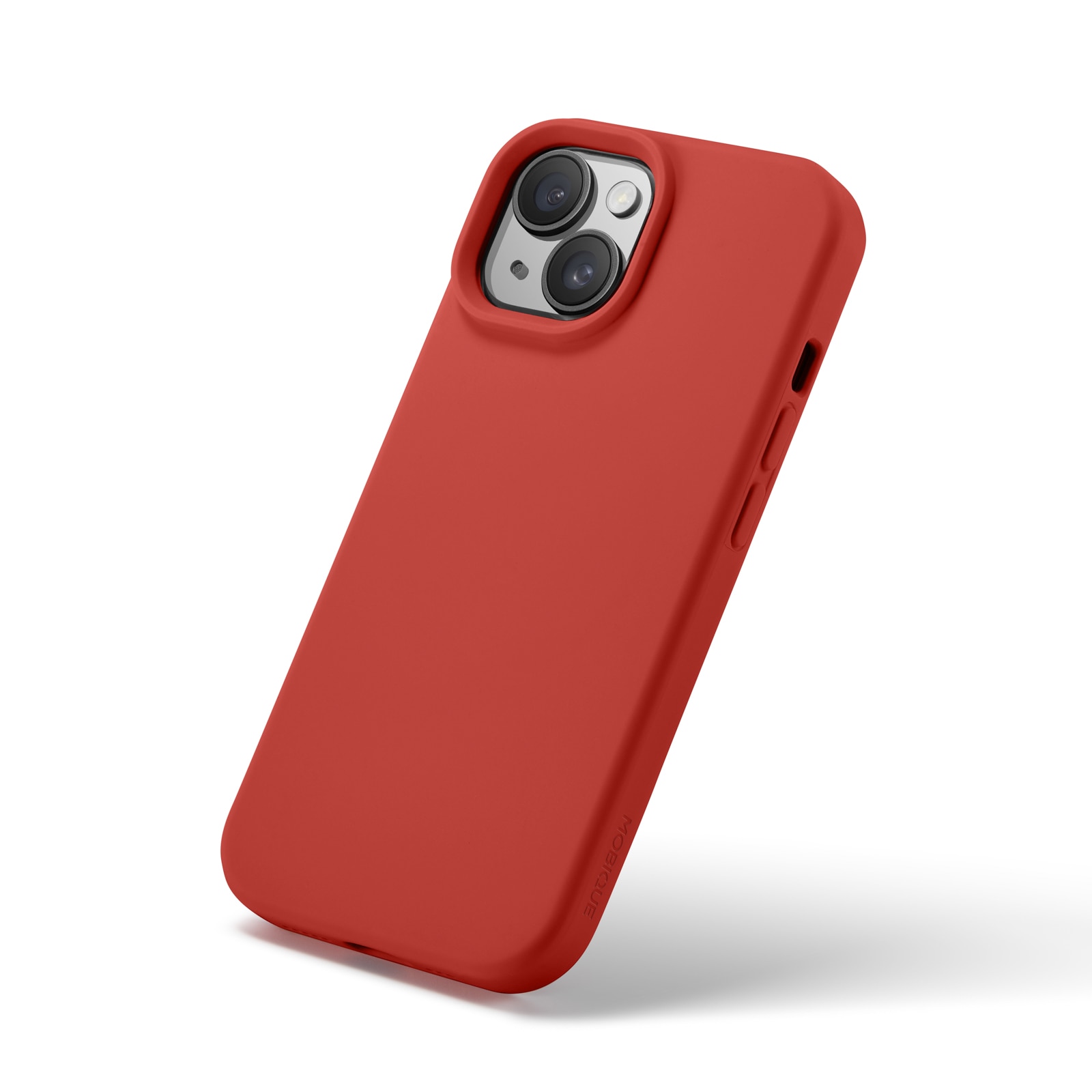 iPhone 15 Magnetic Silicone Case Lava Red