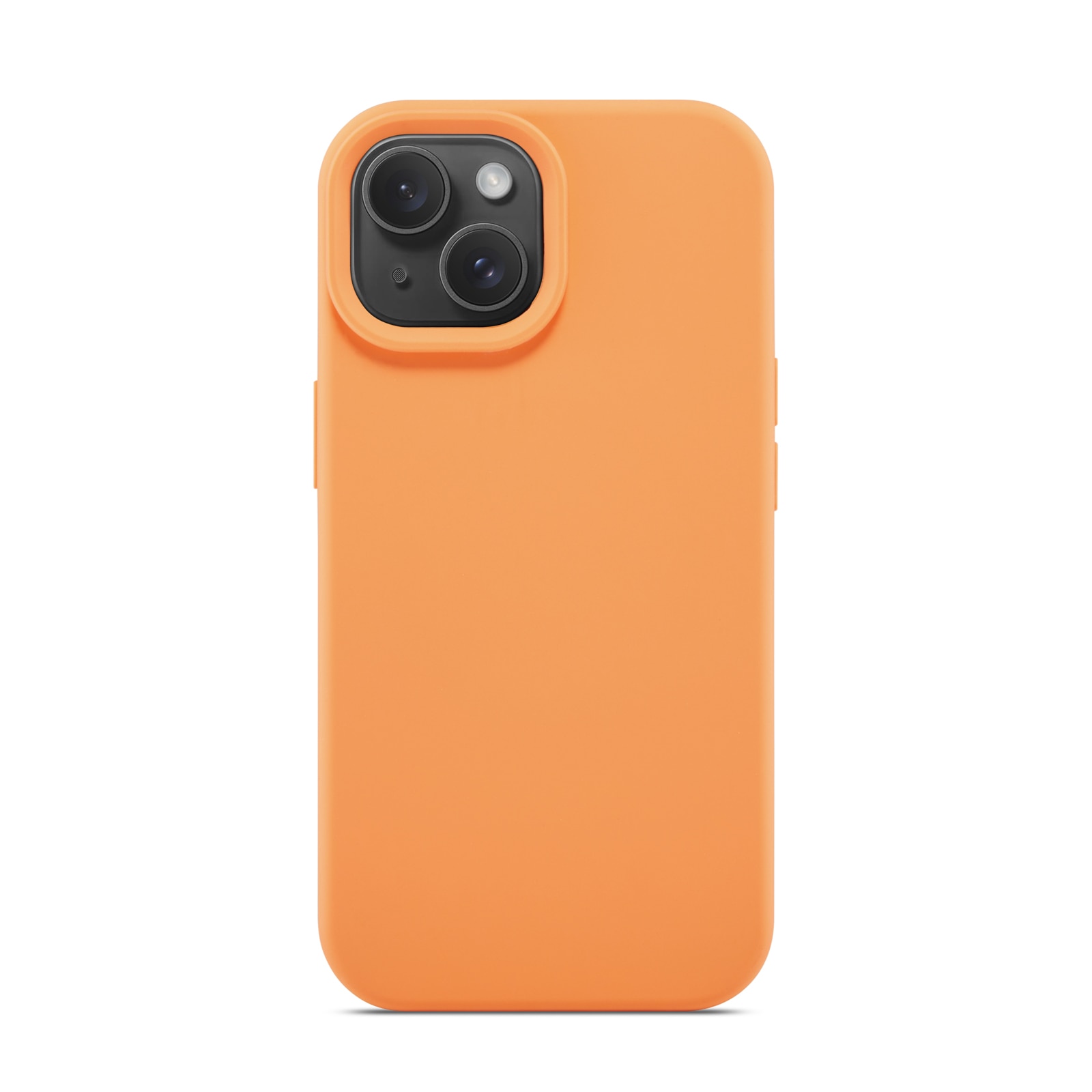 iPhone 15 Magnetic Silicone Case Solar Orange