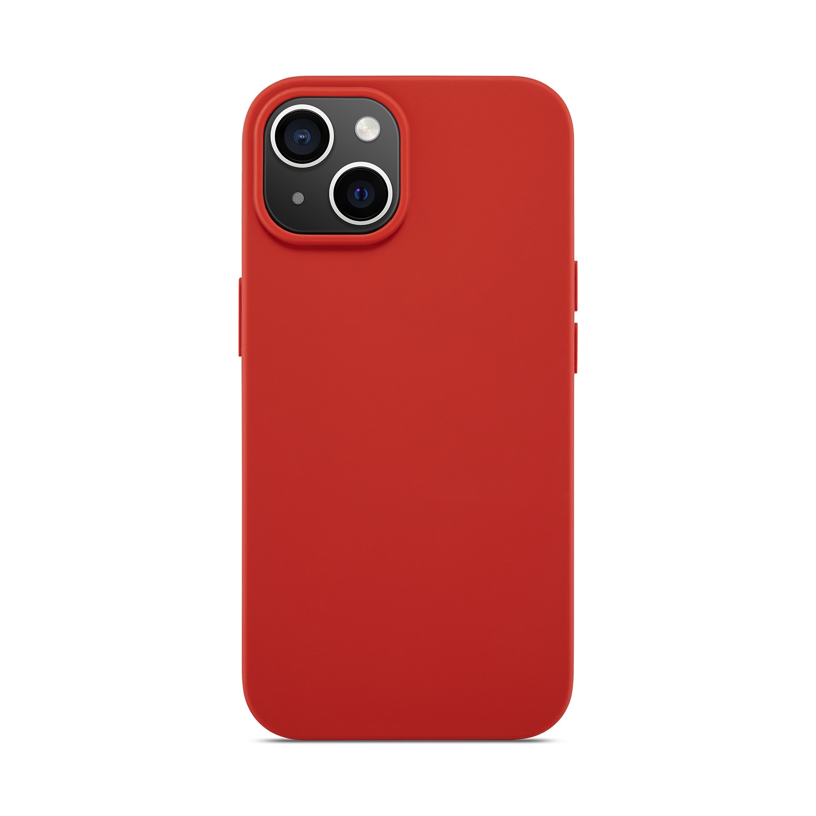 iPhone 13 Magnetic Silicone Case Lava Red