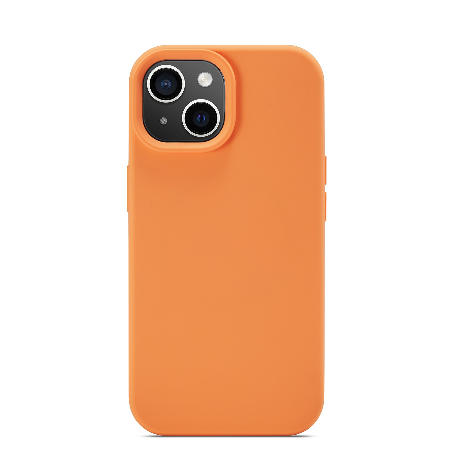 iPhone 14 Magnetic Silicone Case Solar Orange