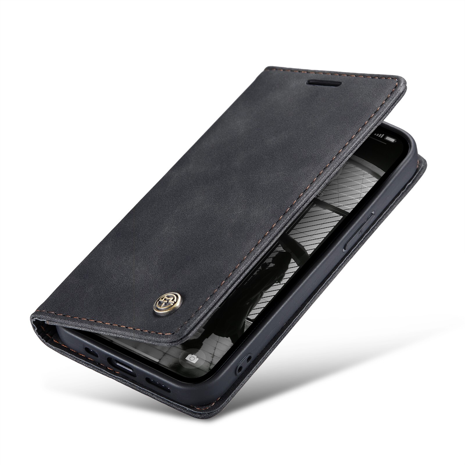 iPhone 16e Slim Wallet Case Black