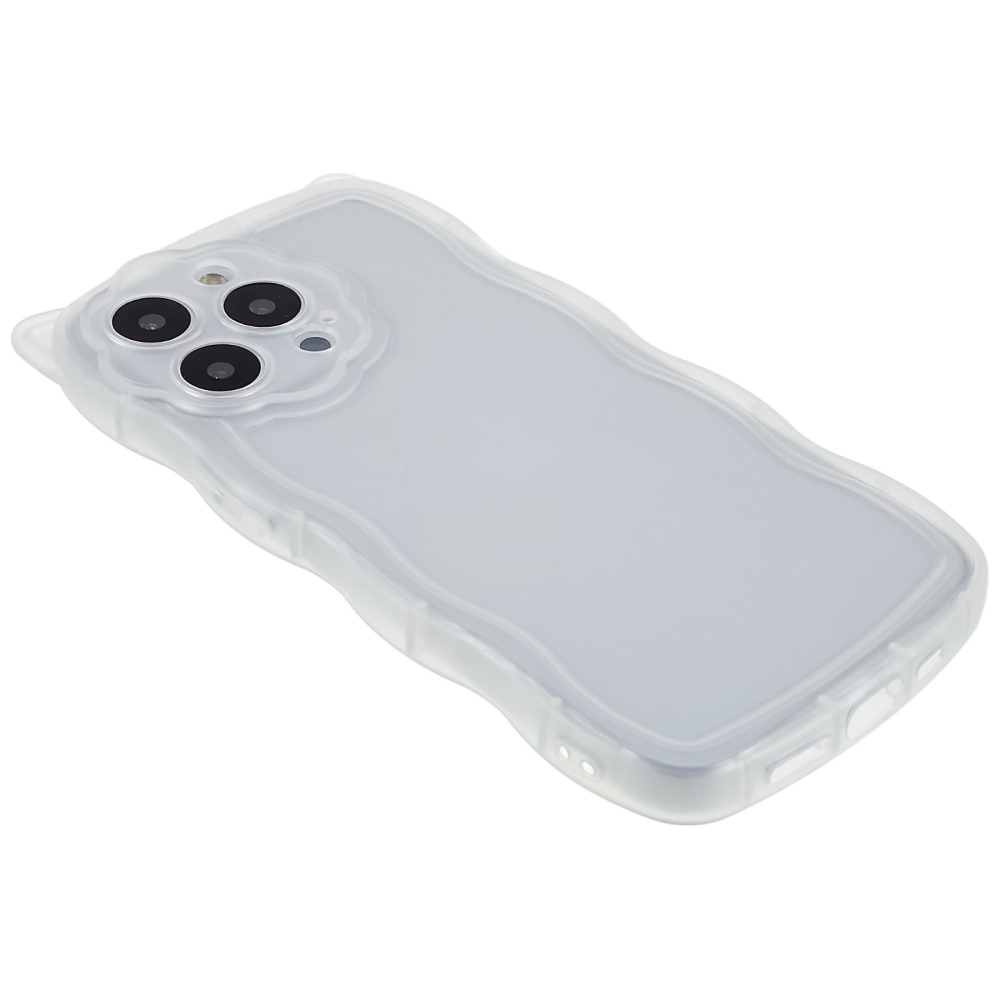 iPhone 13 Pro Wavy Edge Cat Case Transparent