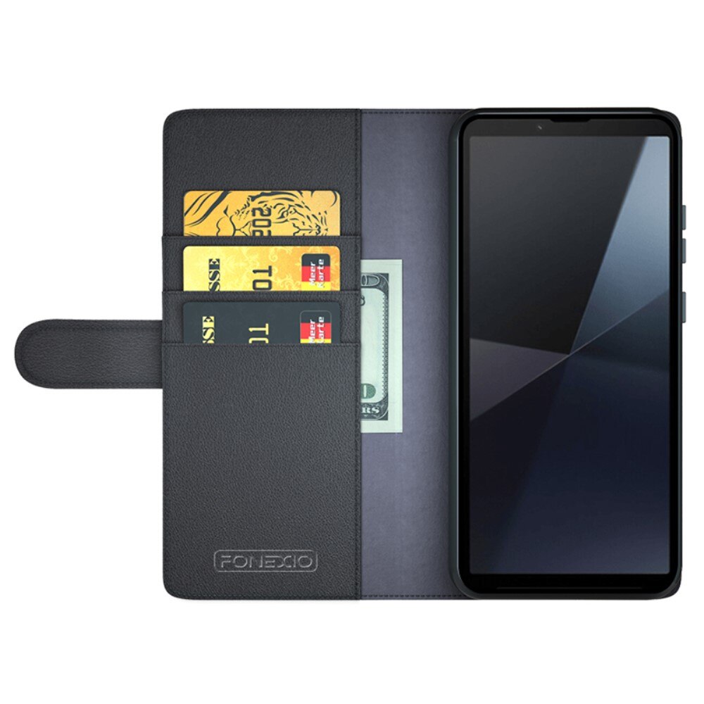 Sony Xperia 10 VI Kit w. Wallet Case and Screen Protector