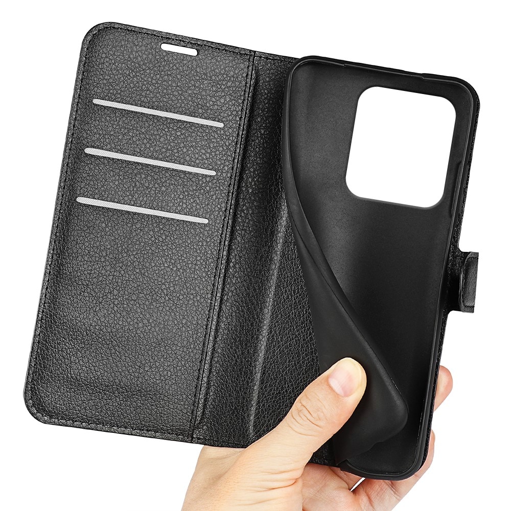 Motorola Edge 50 Ultra Wallet Book Cover Black