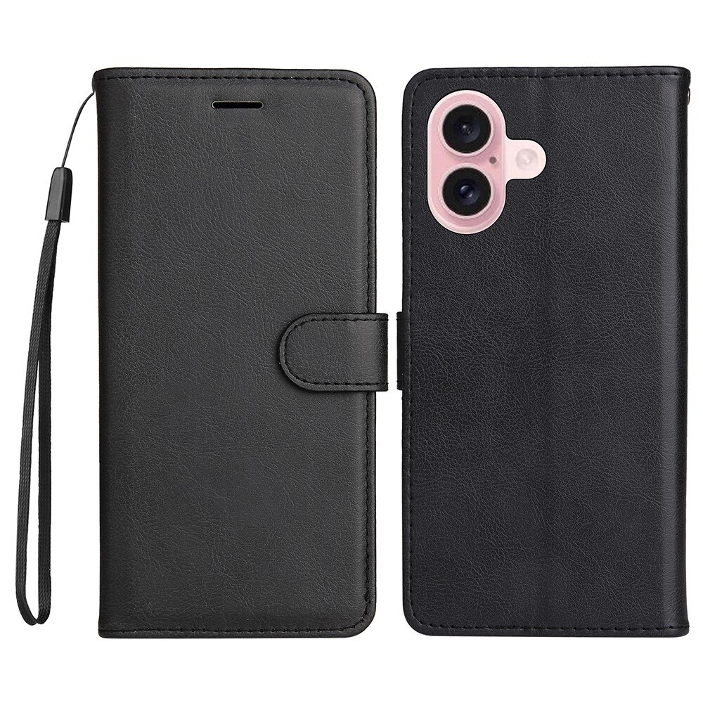 iPhone 16 Wallet Case Black