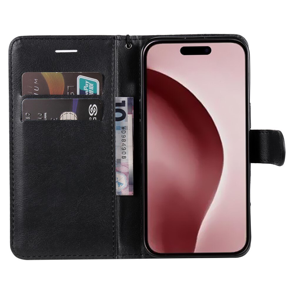 iPhone 16 Pro Wallet Case Black