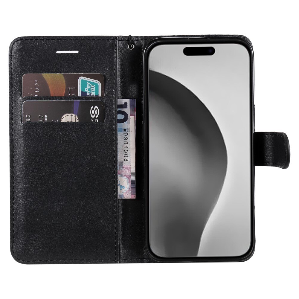 iPhone 16 Pro Max Wallet Case Black