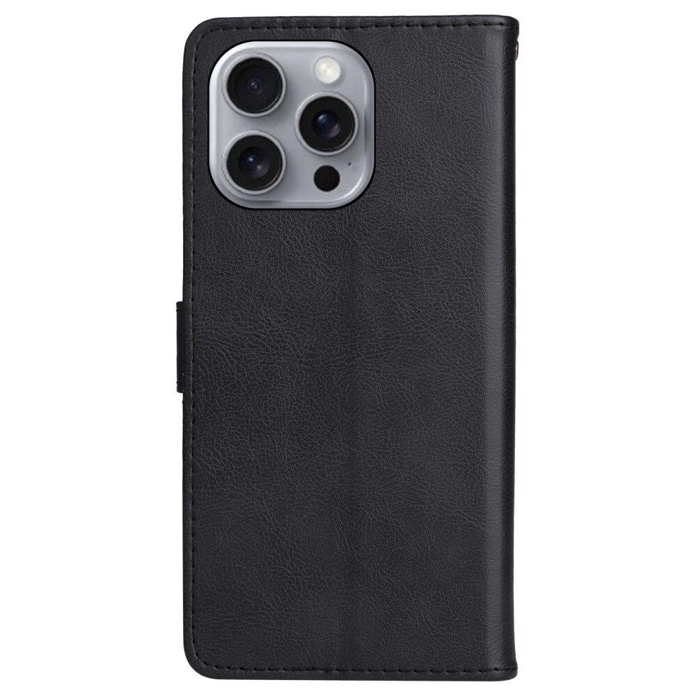 iPhone 16 Pro Max Wallet Case Black