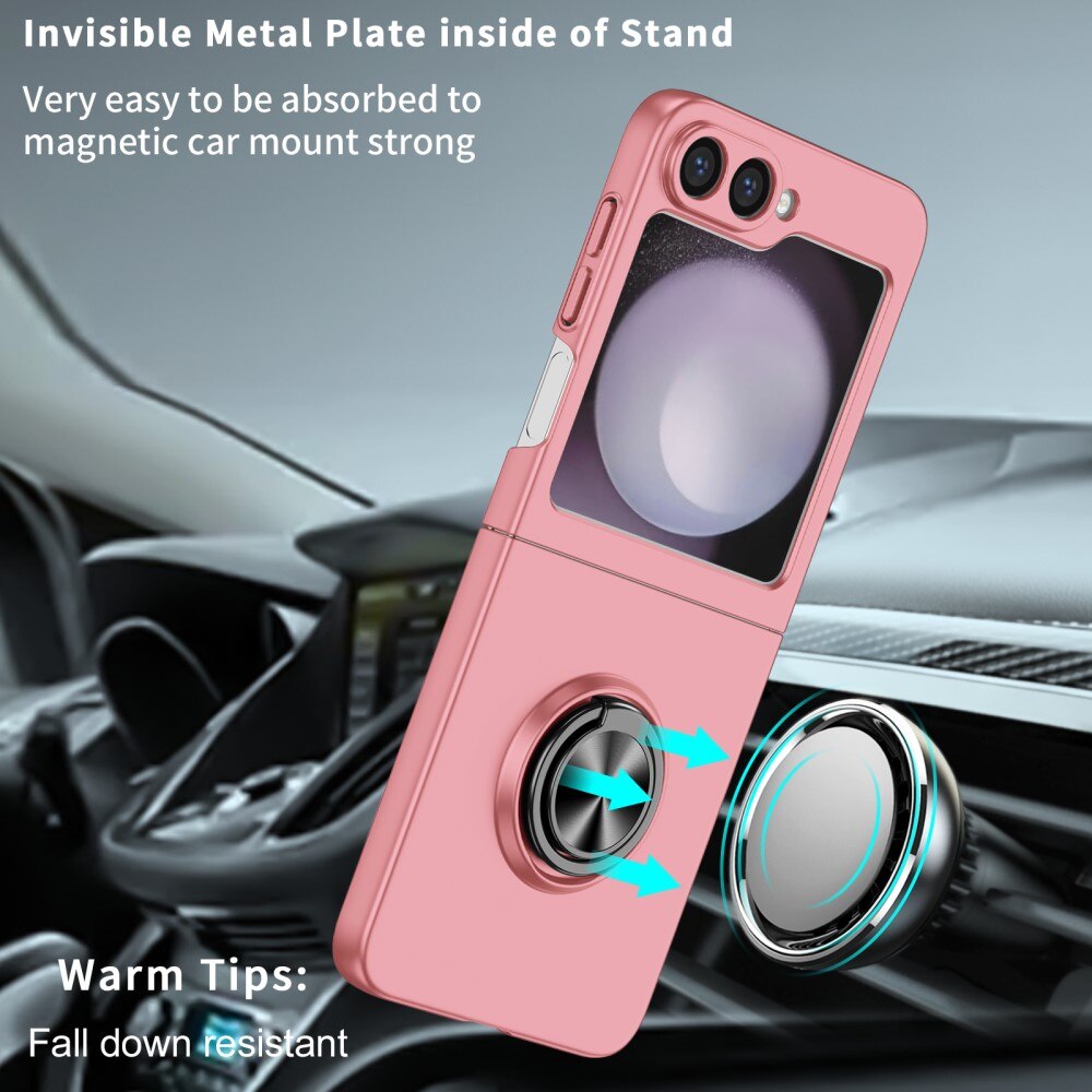 Samsung Galaxy Z Flip 6 Magnetic Case with ring holder Pink