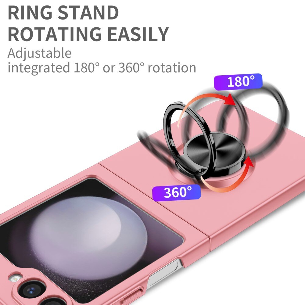 Samsung Galaxy Z Flip 6 Magnetic Case with ring holder Pink