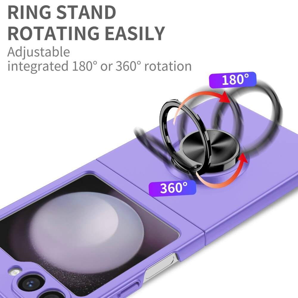 Samsung Galaxy Z Flip 6 Magnetic Case with ring holder Purple