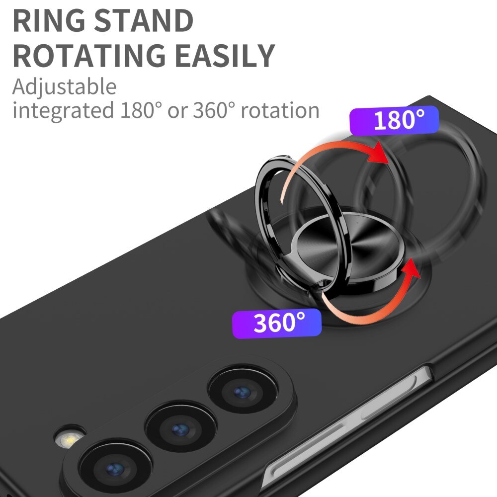 Samsung Galaxy Z Fold 6 Magnetic Case with ring holder Black