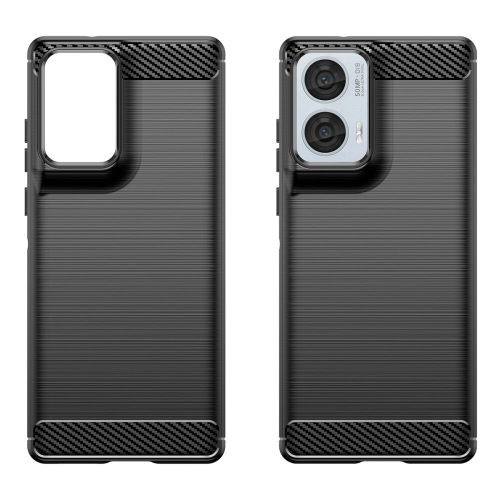 Motorola Edge 50 Fusion Brushed TPU Case Black