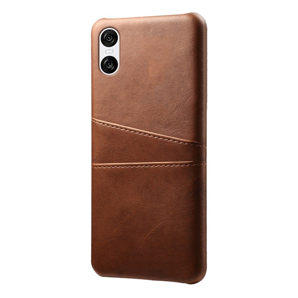 Sony Xperia 10 VI Card Slots Case Brown