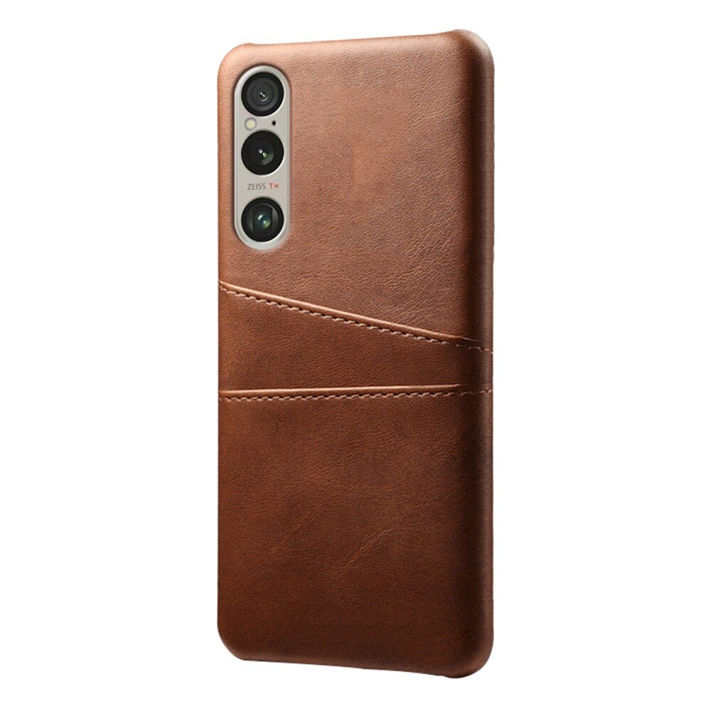 Sony Xperia 1 VI Card Slots Case Brown