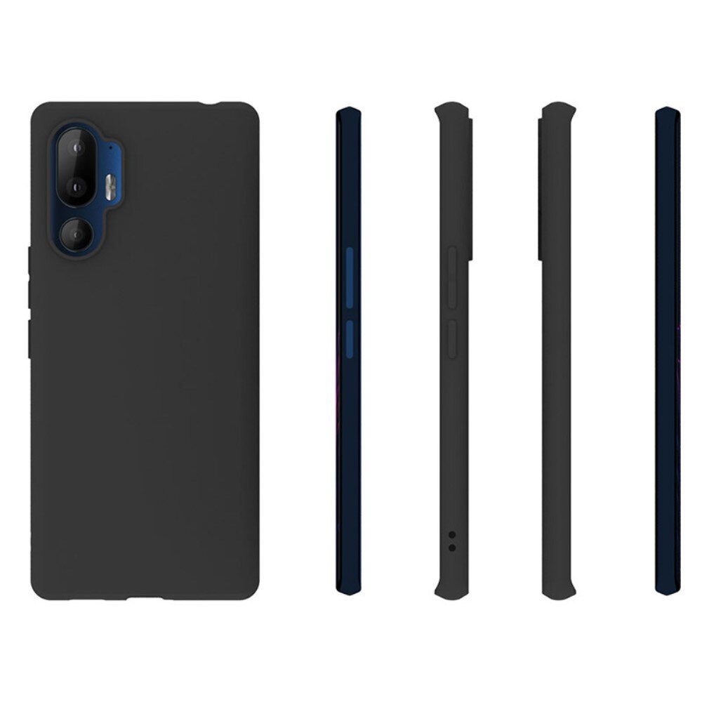 HTC U24 Pro Shock-resistant TPU Case Black