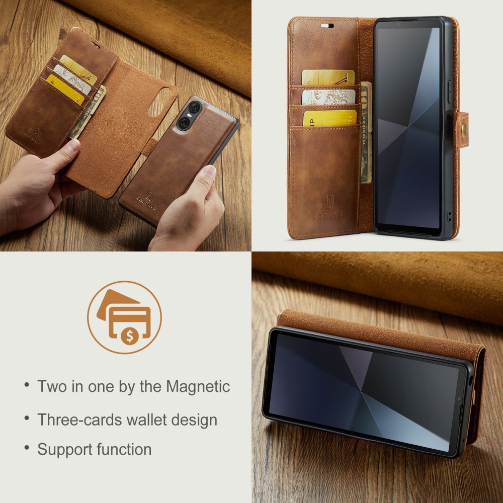 Sony Xperia 10 VI Magnet Wallet Cognac