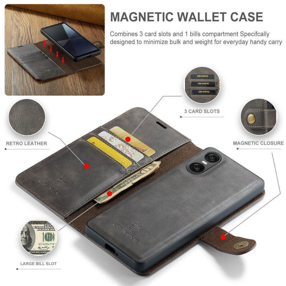 Sony Xperia 10 VI Magnet Wallet Brown