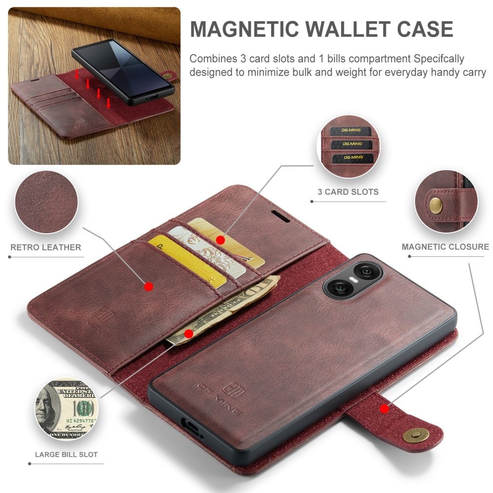 Sony Xperia 10 VI Magnet Wallet Red