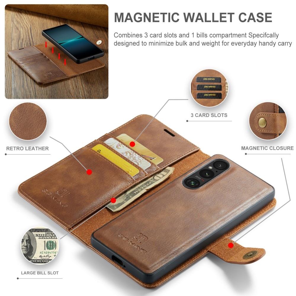 Sony Xperia 1 VI Magnet Wallet Cognac