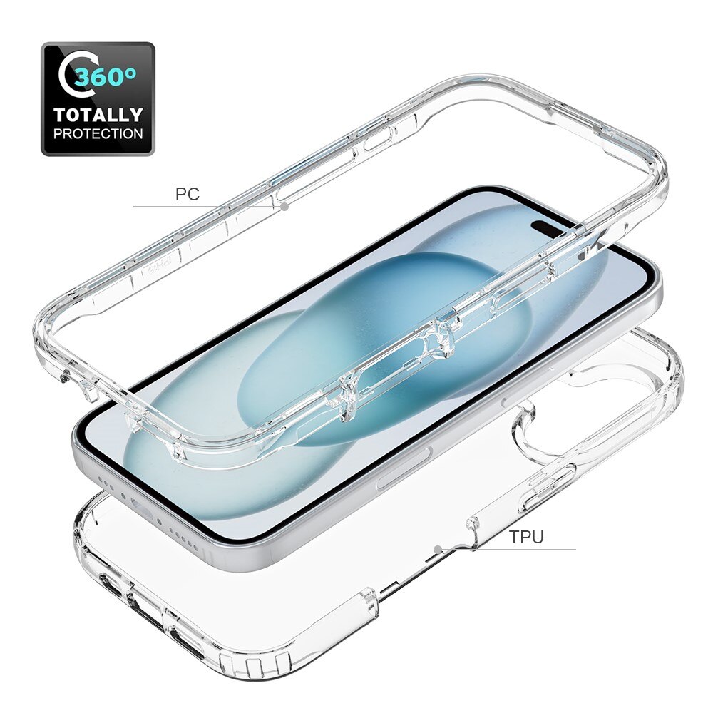 iPhone 16 Plus Full Cover Case Transparent