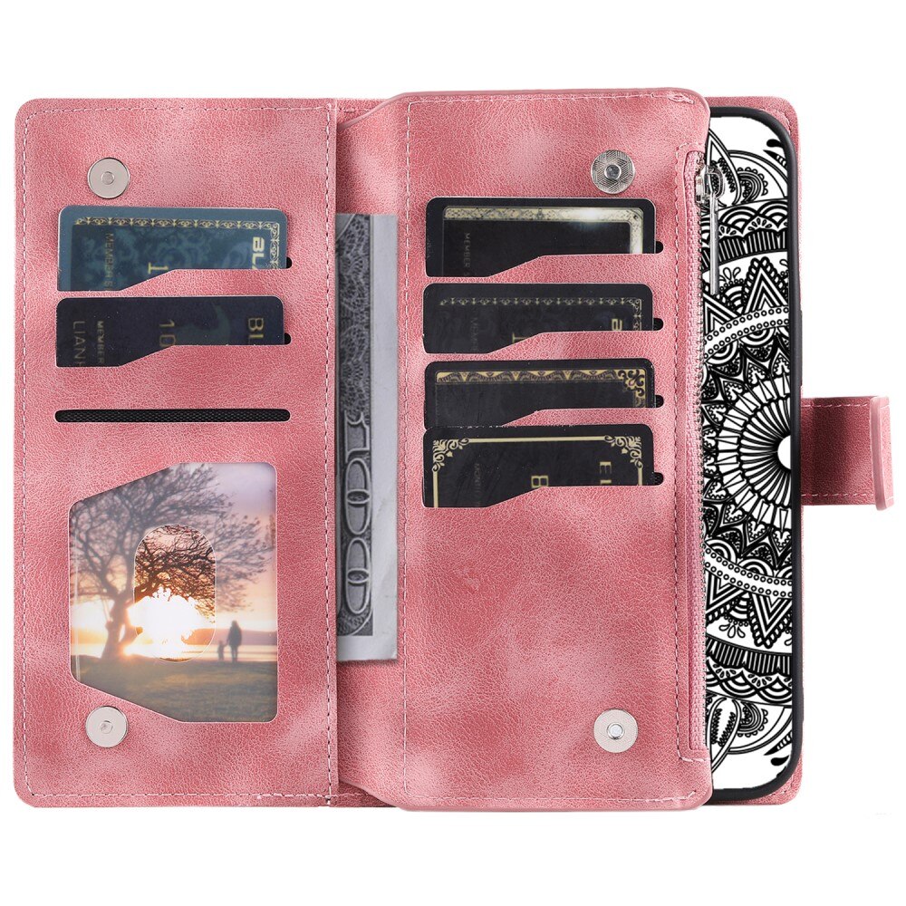 Samsung Galaxy S24 FE Wallet/Purse Mandala Pink