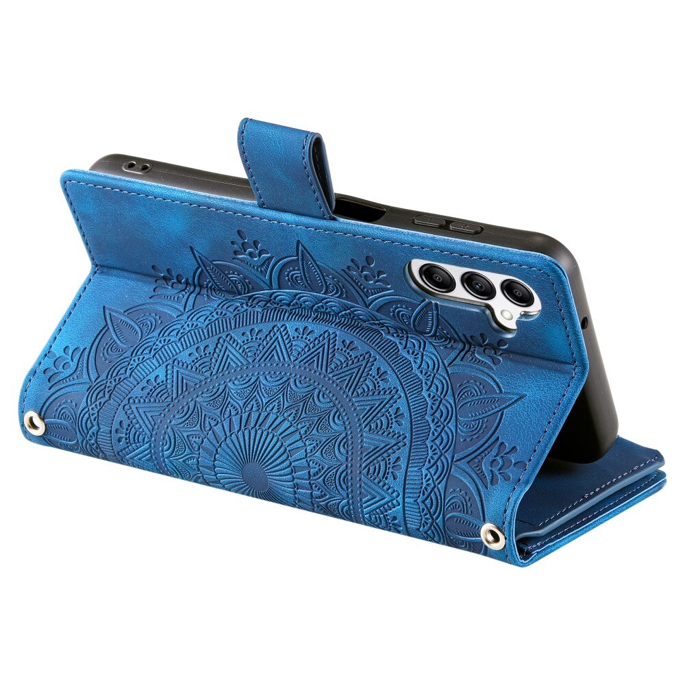 Samsung Galaxy S24 FE Wallet/Purse Mandala Blue