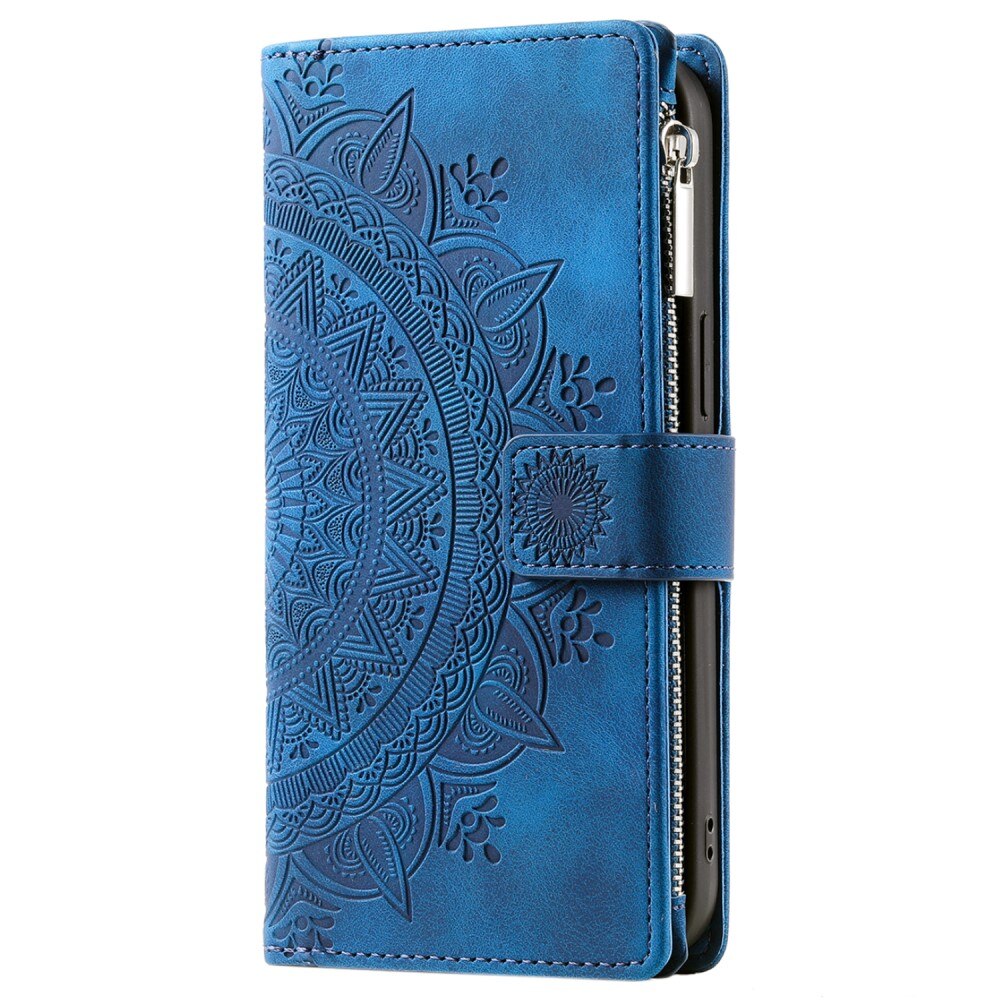 Samsung Galaxy S24 FE Wallet/Purse Mandala Blue