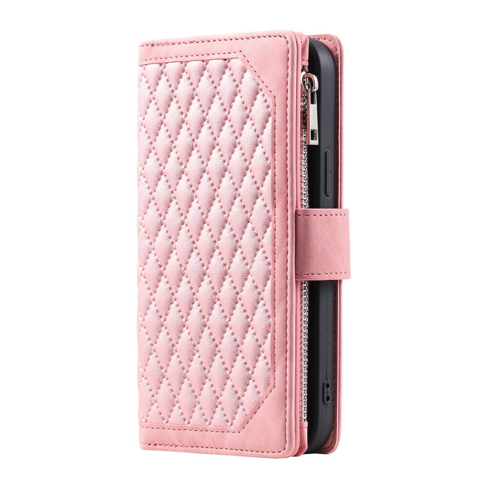 iPhone 16 Pro Wallet/Purse Quilted Pink