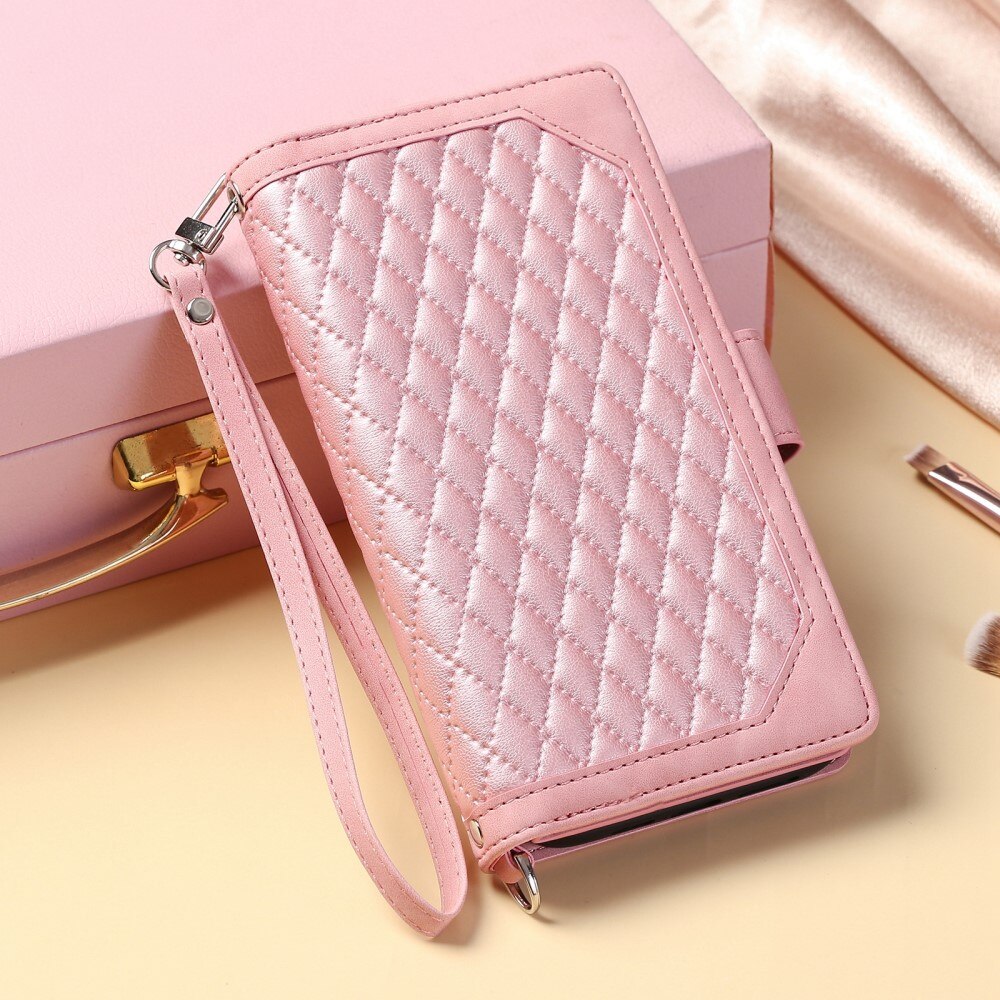 iPhone 16 Pro Wallet/Purse Quilted Pink