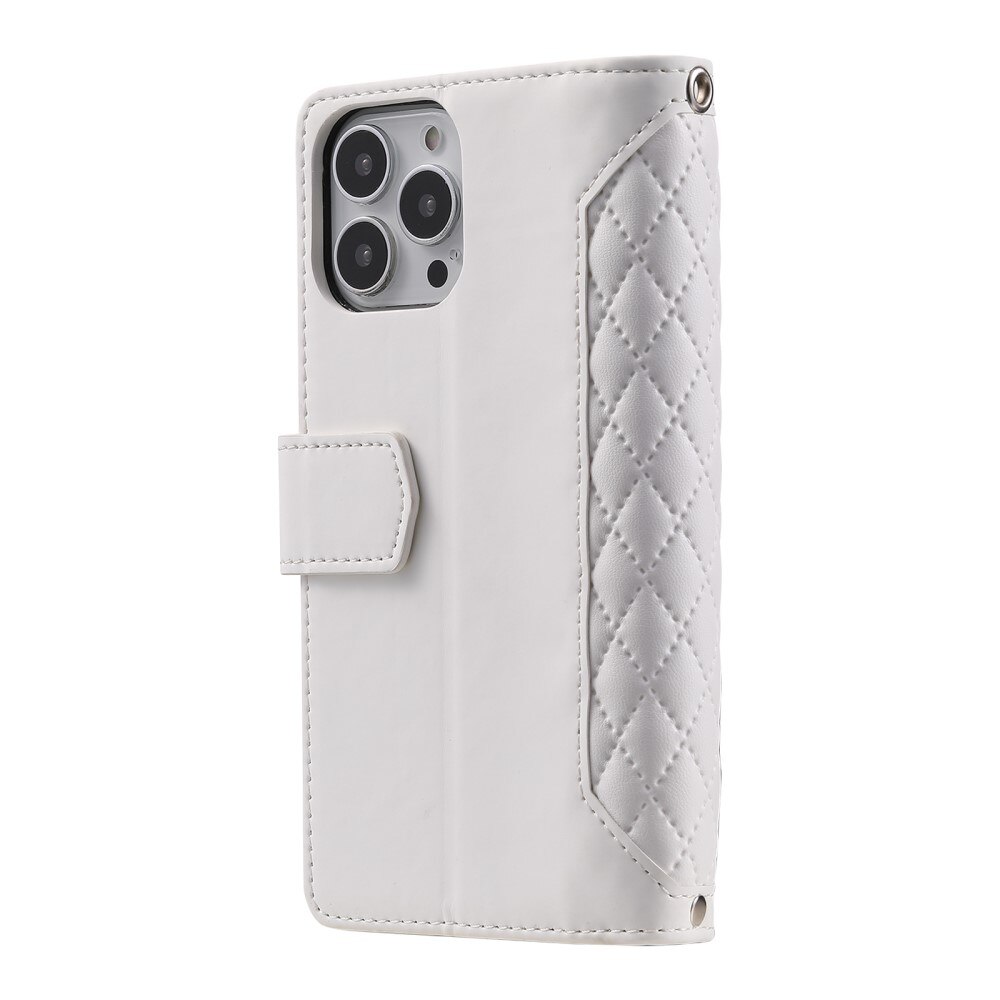 iPhone 16 Pro Wallet/Purse Quilted White