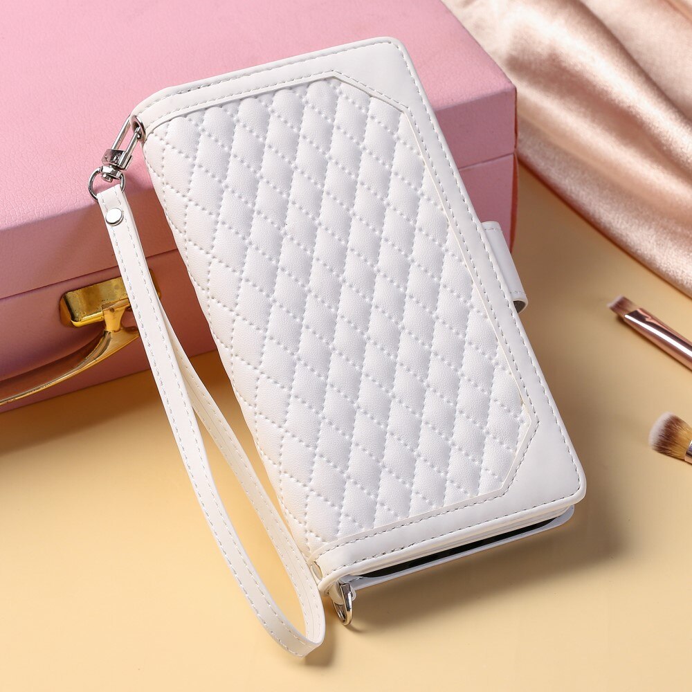 iPhone 16 Pro Wallet/Purse Quilted White