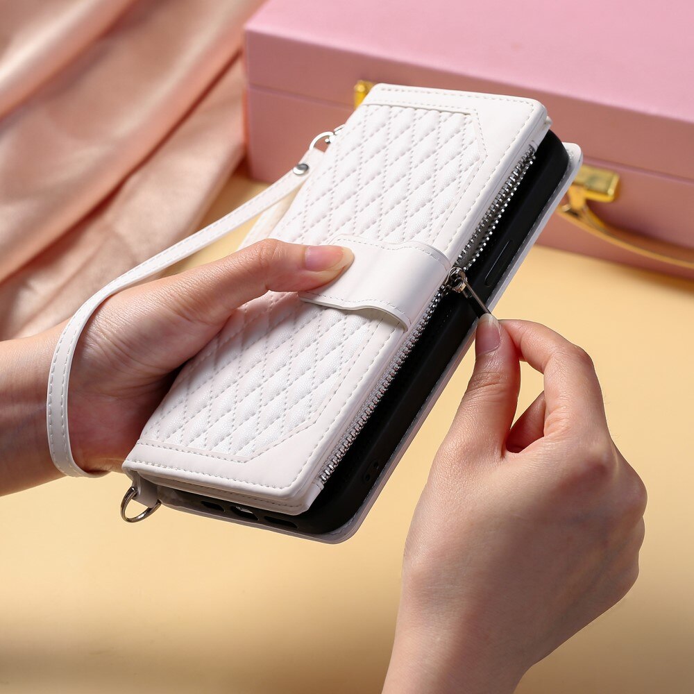 iPhone 16 Pro Max Wallet/Purse Quilted White