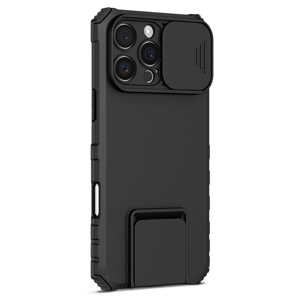 iPhone 16 Pro Kickstand Case w. Camera Protector Black