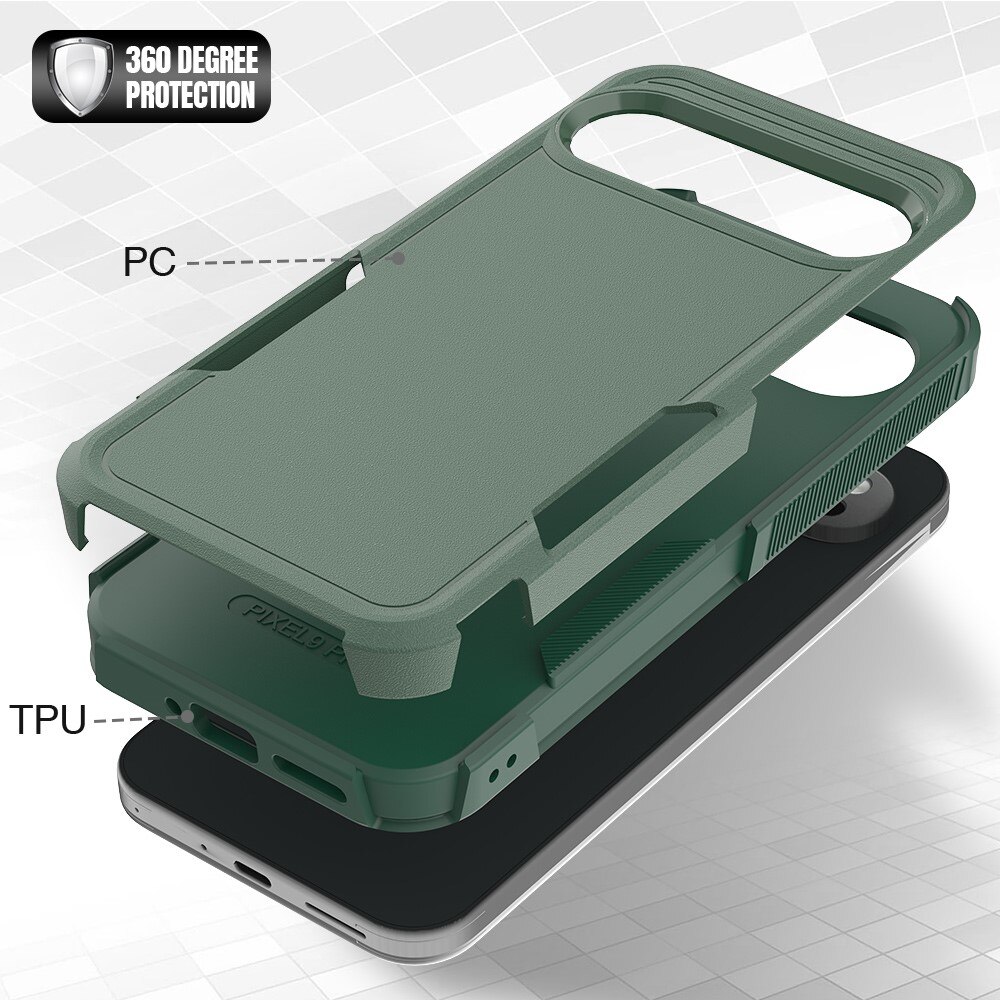 Google Pixel 9 Pro XL Off-road Hybrid Case Green