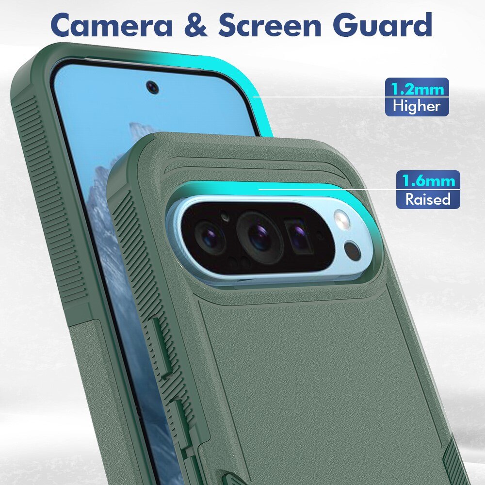 Google Pixel 9 Off-road Hybrid Case Green