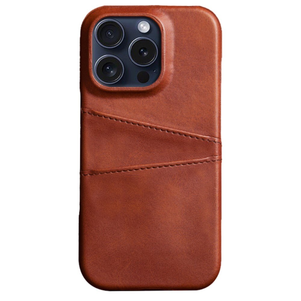 iPhone 16 Pro Card Slots Case Brown