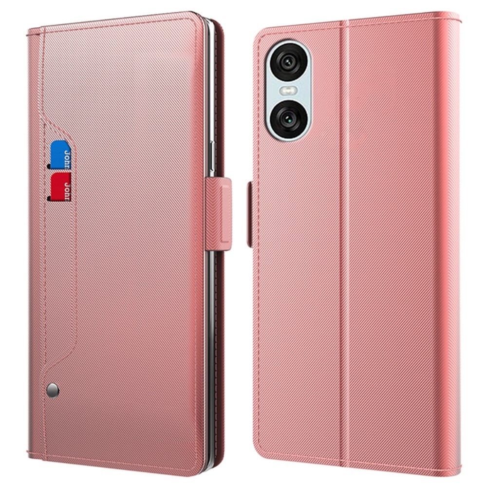 Sony Xperia 10 VI Wallet Case Mirror Pink Gold