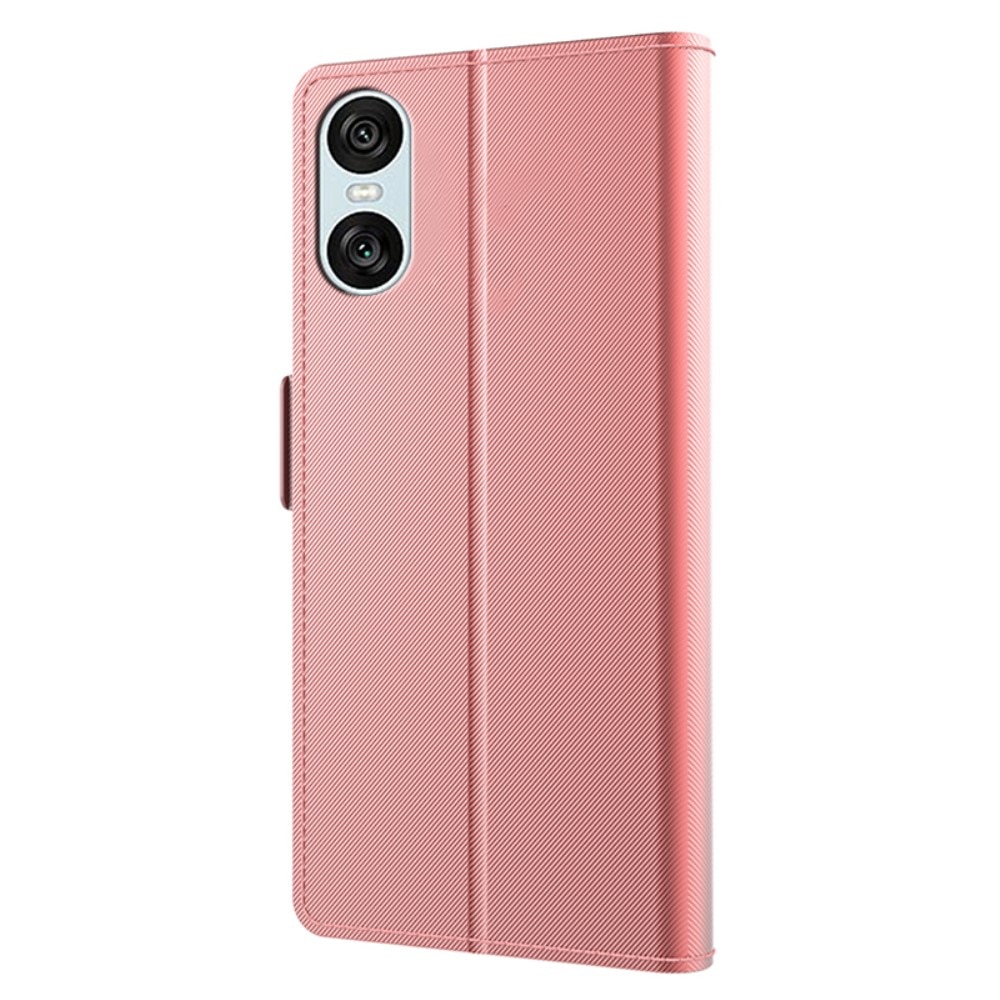 Sony Xperia 10 VI Wallet Case Mirror Pink Gold