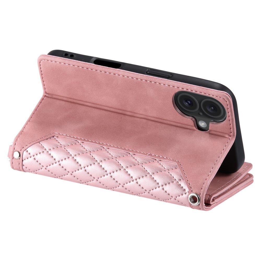 iPhone 16 Wallet/Purse Quilted Pink