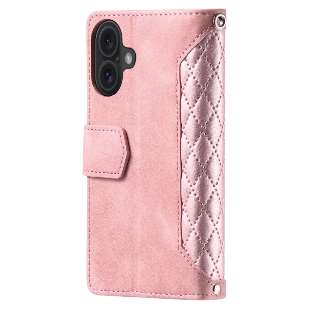 iPhone 16 Wallet/Purse Quilted Pink