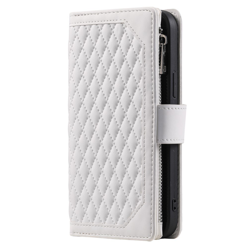 iPhone 16 Wallet/Purse Quilted White