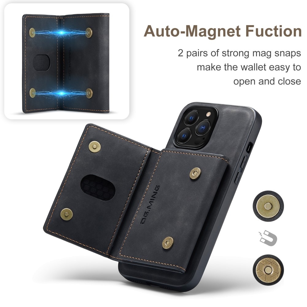 iPhone 16 Pro Magnetic Card Slot Case Black