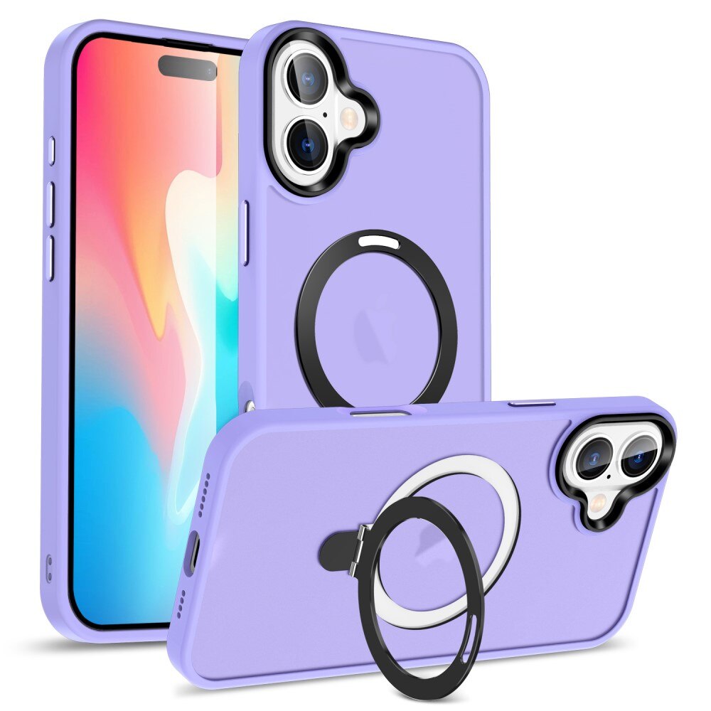 iPhone 16 Hybrid Case MagSafe Ring Purple