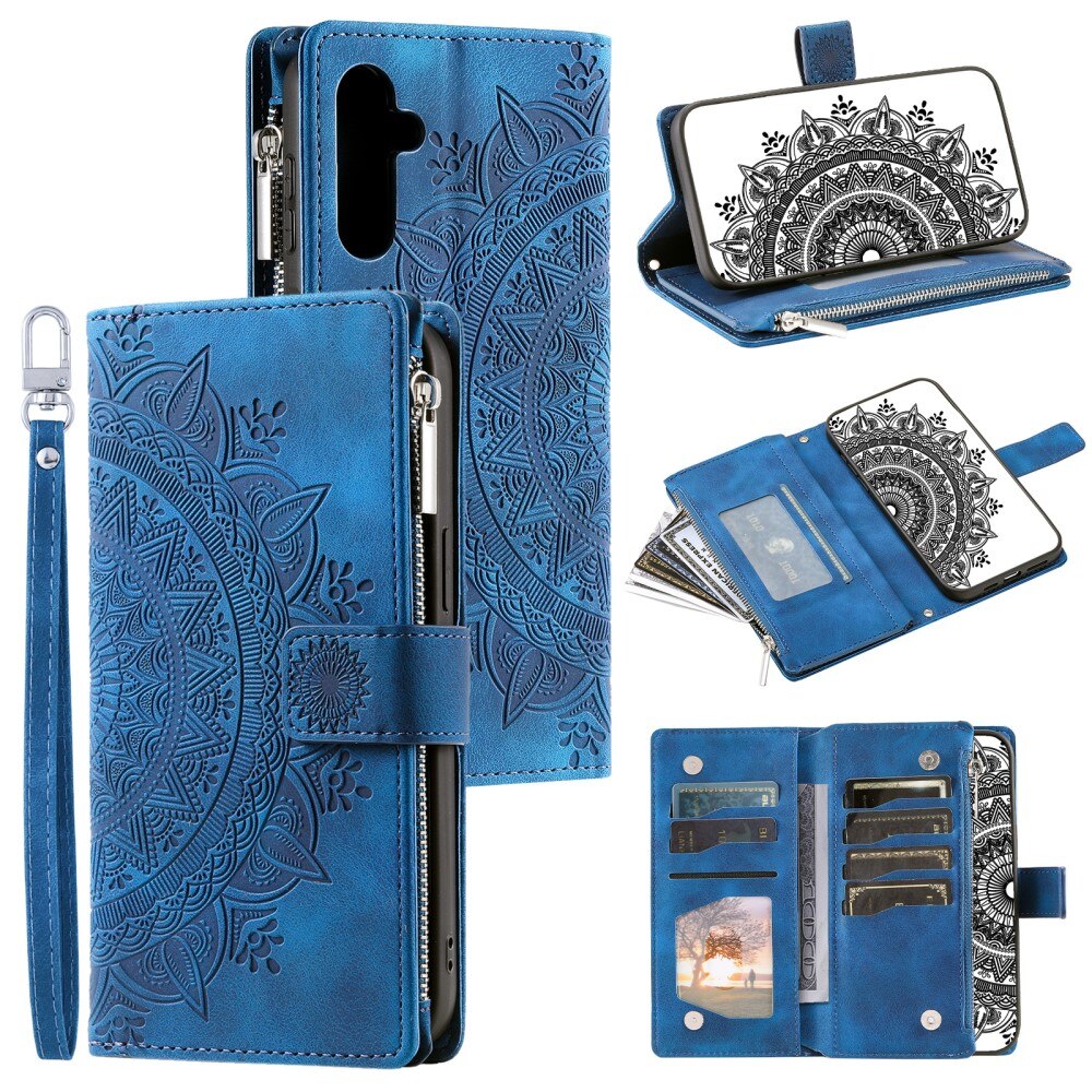 Samsung Galaxy A16 Wallet/Purse Mandala Blue