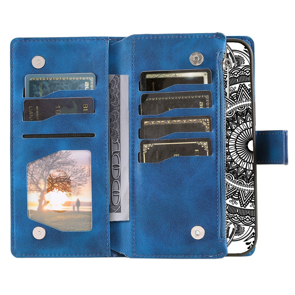 Samsung Galaxy A16 Wallet/Purse Mandala Blue