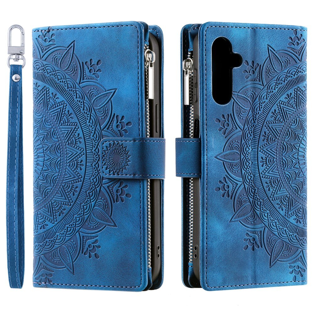 Samsung Galaxy A16 Wallet/Purse Mandala Blue