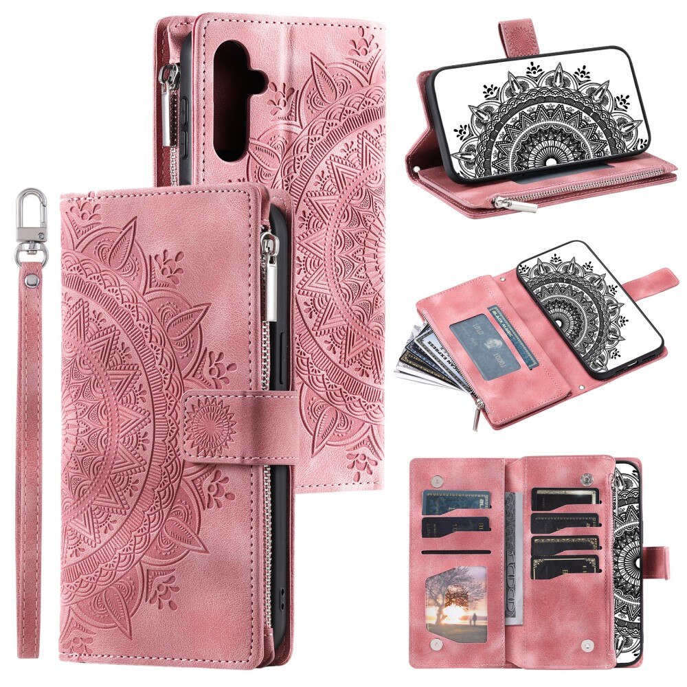 Samsung Galaxy A16 Wallet/Purse Mandala Pink