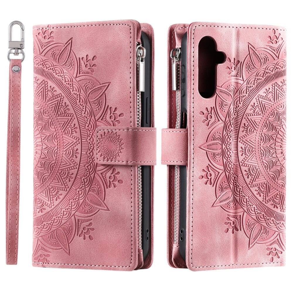 Samsung Galaxy A16 Wallet/Purse Mandala Pink